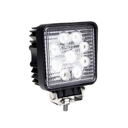 LED Autolamps Square 9 x 3W LED Work Lamp